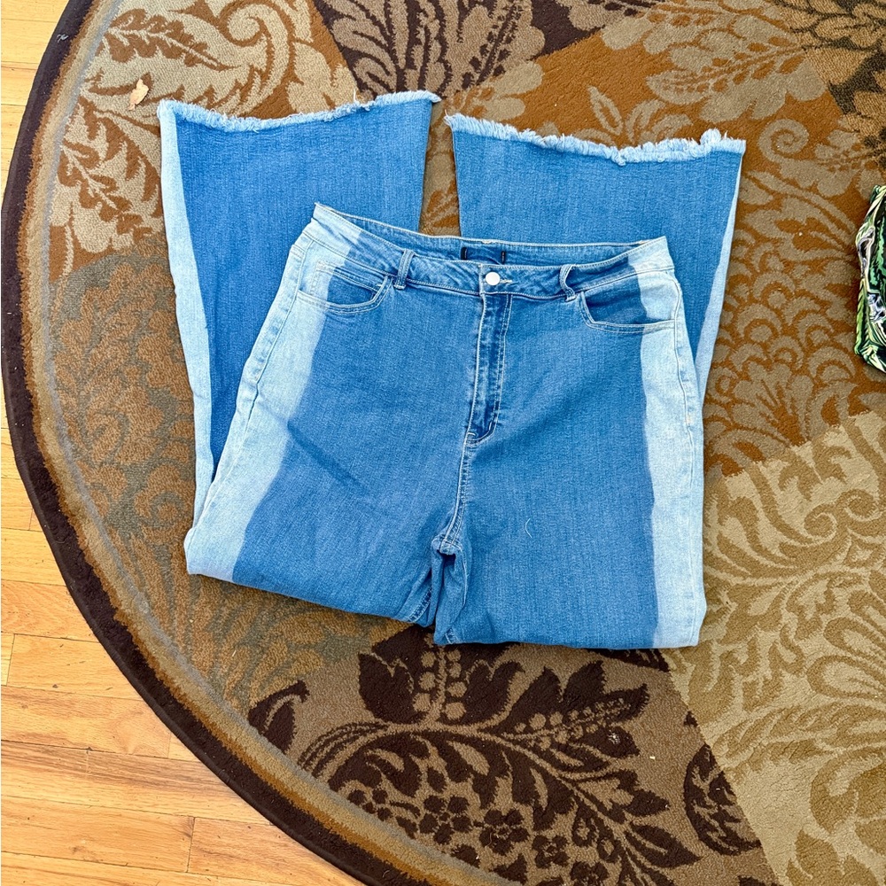Two-Tone Blue Women's Jeans